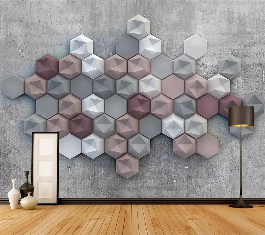 

beibehang Custom wallpaper 3D retro diamond wall living room bedroom restaurant wall papers home decor papel de parede wallpaper