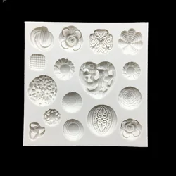 16 Gemstone 100% Platinum Silicone Sugarcraft Mould, Fondant Cake Decorating Tools Bakeware