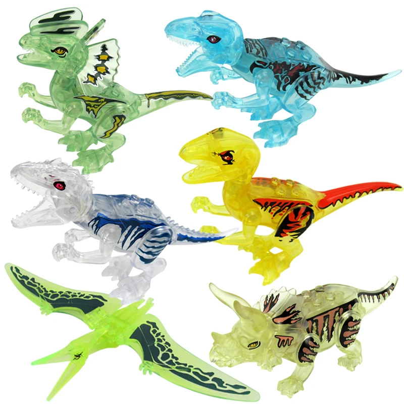 Parent-child Education Interactive Building Block Assembly Dinosaur Puzzle Hand-on Game DIY Simulated Toys Collection Gifts