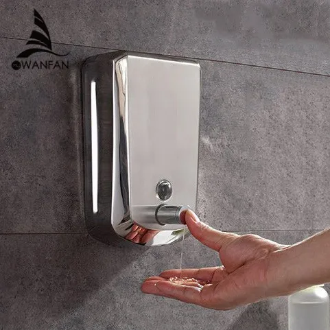 Liquid Soap Dispensers 500ml Wall Mount Dispenser For soap Modern Bathroom Shower Lotion Shampoo Liquid Soap Dispenser WF-18022