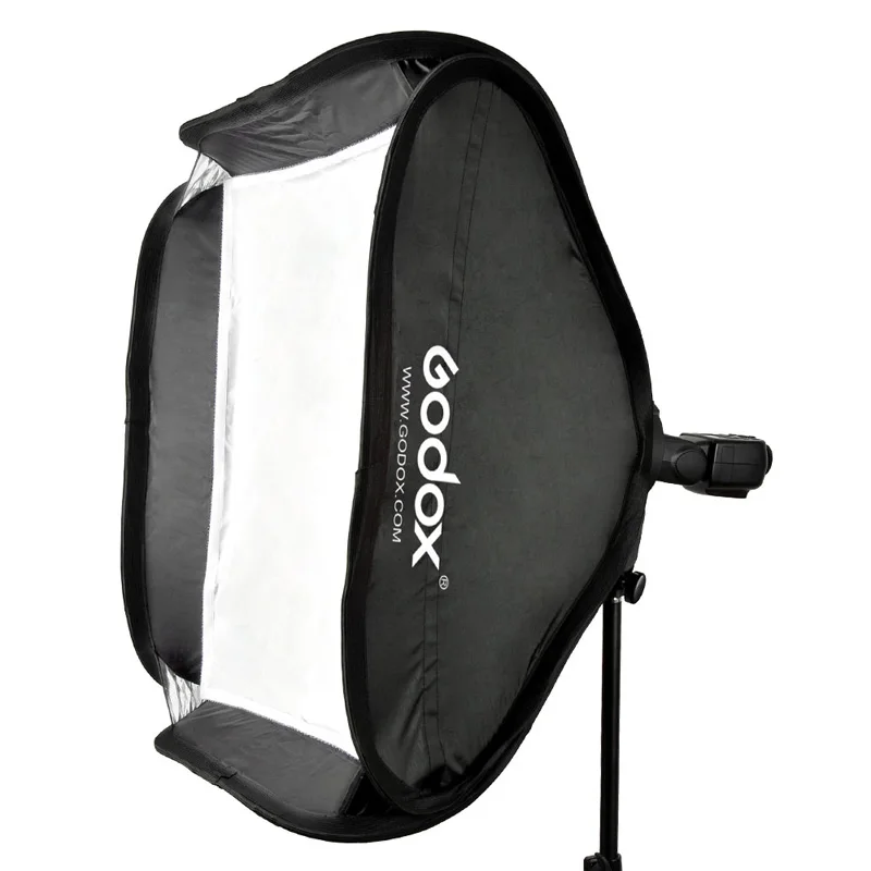 Godox 플래시 소프트 박스 및 S형 브래킷, 보웬스 S 마운트 거치대 스튜디오 포토 스피드 라이트 어댑터, 40x40cm, 50x50cm, 60x60cm, 80x80cm