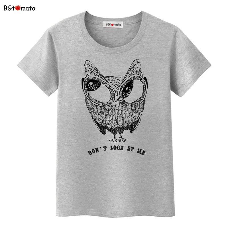 

BGtomato cartoon animals lovely t shirts women super cool casual tops Brand good quality comfortable tshirt for women