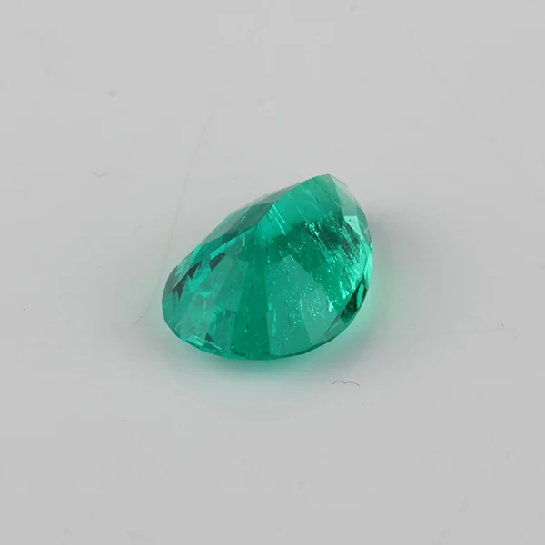 High Quality Pear Shape 9*14mm Hydrothermal Emerald Stone For Jewelry