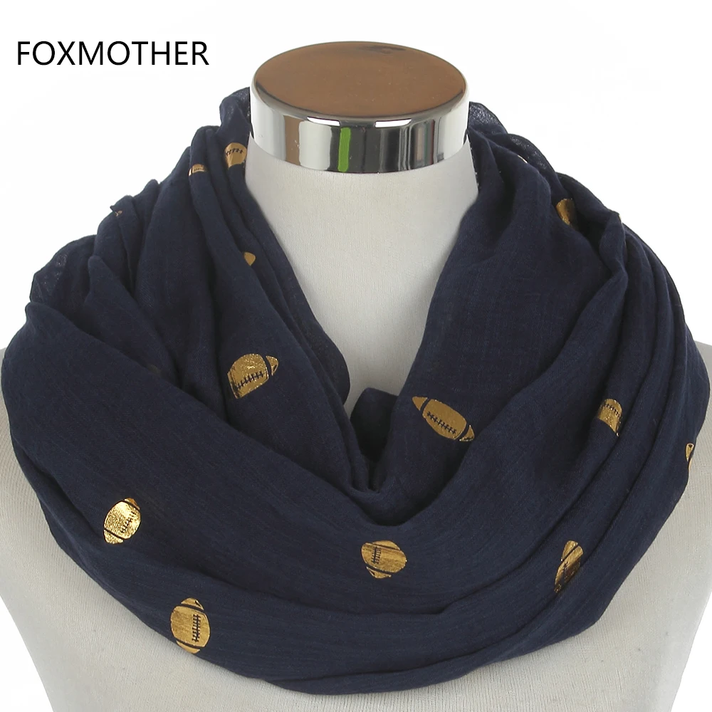 FOXMOTHER New Europe Design Black Purple Red Glitter Metallic Gold Foil Rugby Scarves Shawl Foulard Pashmina For Women Gifts