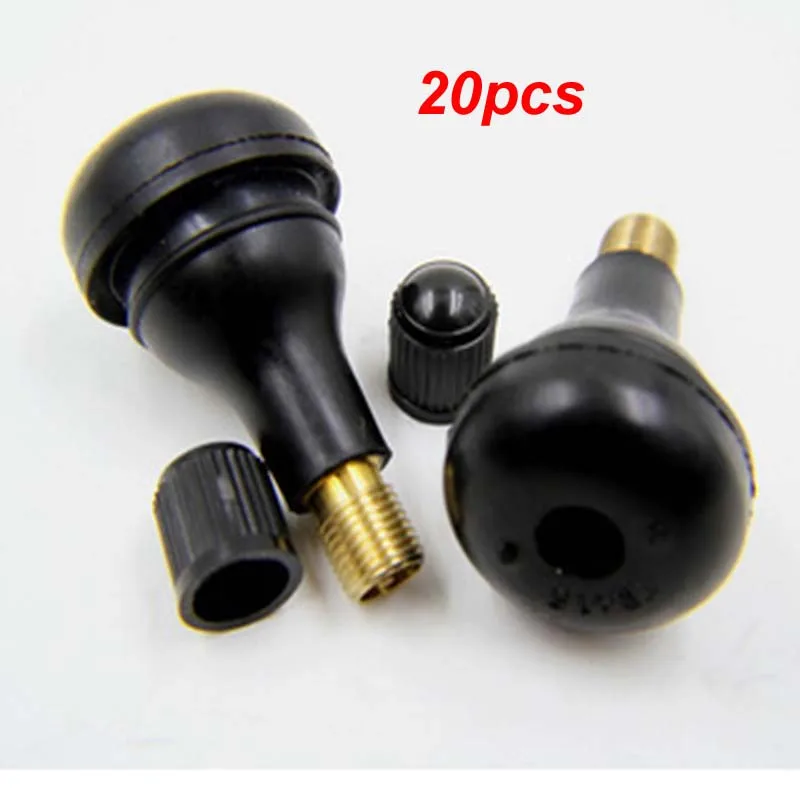 20Pcs TR415 Tire Valve Stem Snap-In Rim Car Valve Hole Auto Tyre Rubber Wheel Tubeless