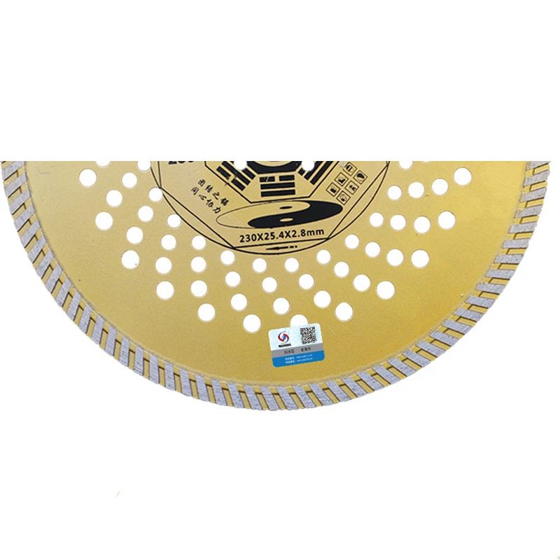 RIJILEI 9 Inch 230mm*25.4*2.8 Ultra-Thin Diamond Marble Cutting Disc Vitrified Tile Cutting Wheel Dry and Wet Diamond Saw MX04