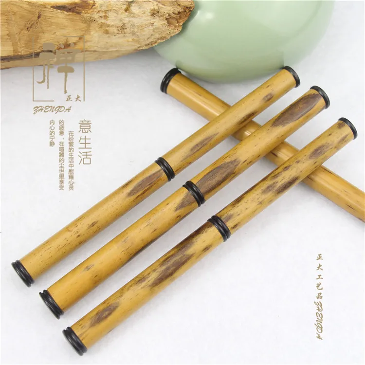 A few decades old old bamboo crassipes boutique special Pu'er Tea knife needle tea tea tool stainless steel blade gift