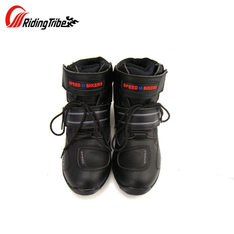 Motorcycle Boots Men Microfiber Leather Shoes Moto Bike SPEED Racing Boots Motorbike Motocross Street Shoes