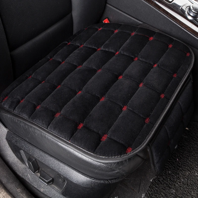 2022 1PCS/Set Universal Comfortable Square Soft Cotton Car Seat Cushion Front Back Seat Covers Auto Chair Pad Mat Car Supplies