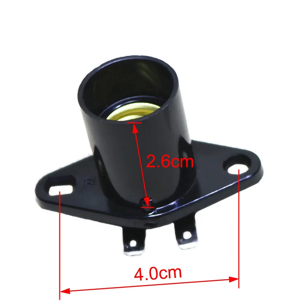 1Pcs E14 Led Lamp Holder Adapter 220V Light Microwave Oven Parts 4cm Wide Curved Foot High Temperature Resistant Lamp Holder New