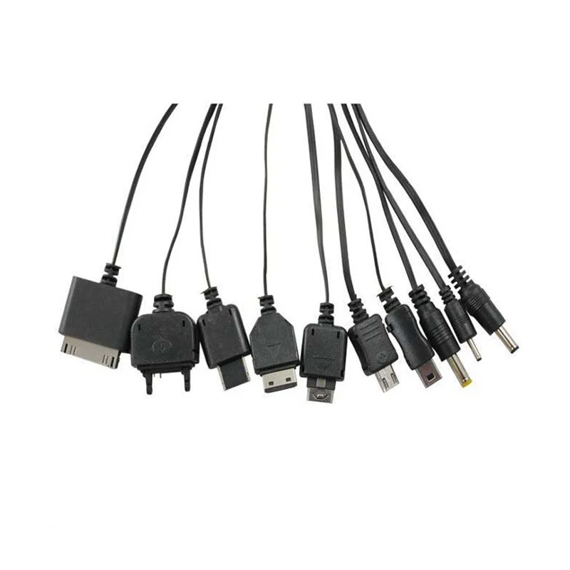 Portable Multi-Function 10 in 1 Cable Universal Micro Mini USB Adapter Line Bundles USB Data Transfer Cable Universal Multi New