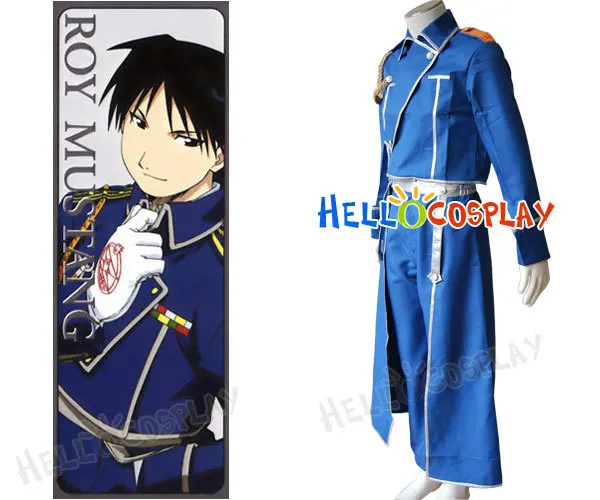 

65% cotton+35% polyeste FullMetal alchemist Roy Uniform Cosplay Costume H008