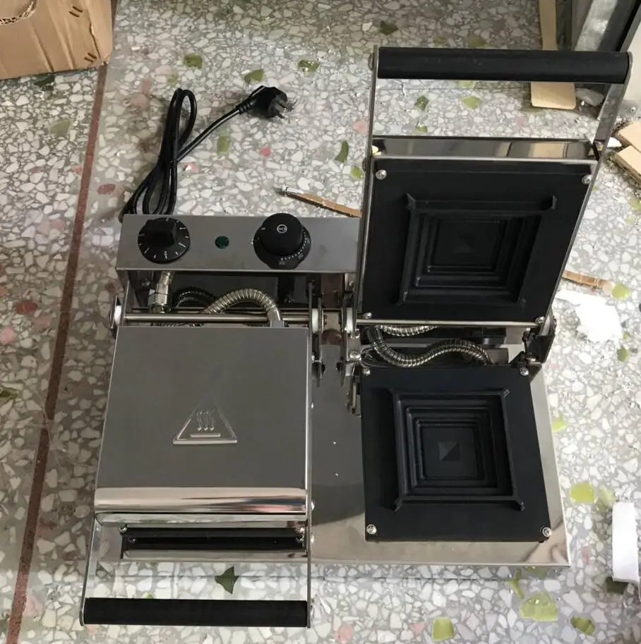 التجارية مزدوجة رئيس الساخن الضغط نخب ساندويتش آلة الإفطار ساندويتش صانع