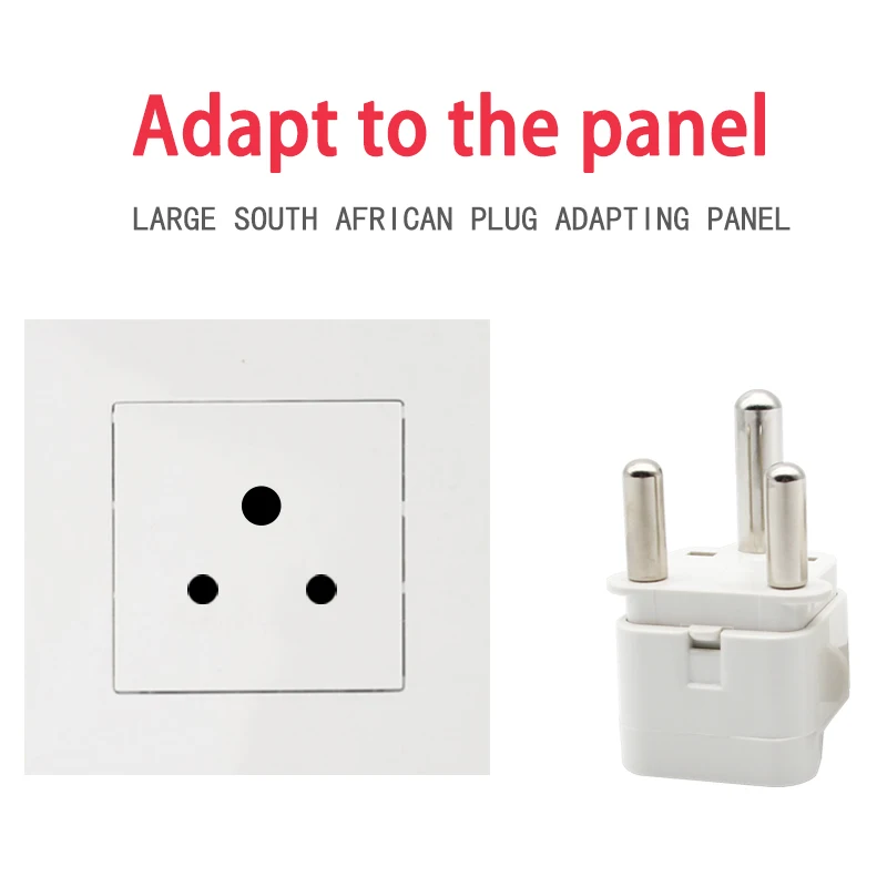 1 PC Hot Sale Universal UK/US/EU/AU to South Africa 3 pin Travel Power Adapter Plug 15A 250V Electronic Device Charging