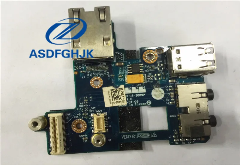 

Original For Dell Latitude E6400 Ethernet Audio USB Port Board cn- 0D810N 0D810N D810N LS-3809P 100% Test ok