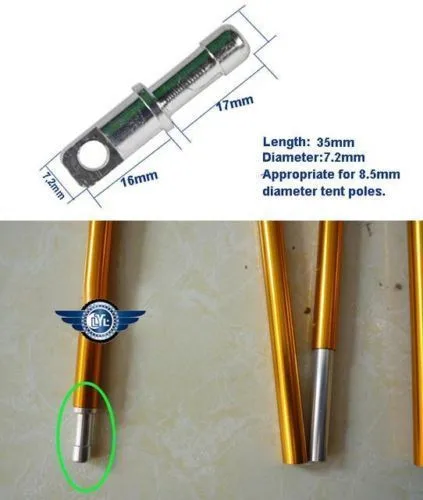Tulead 10 Manicotti Riparazione Per Pali Tende | Lega Alluminio Per Pali Da 8.5mm