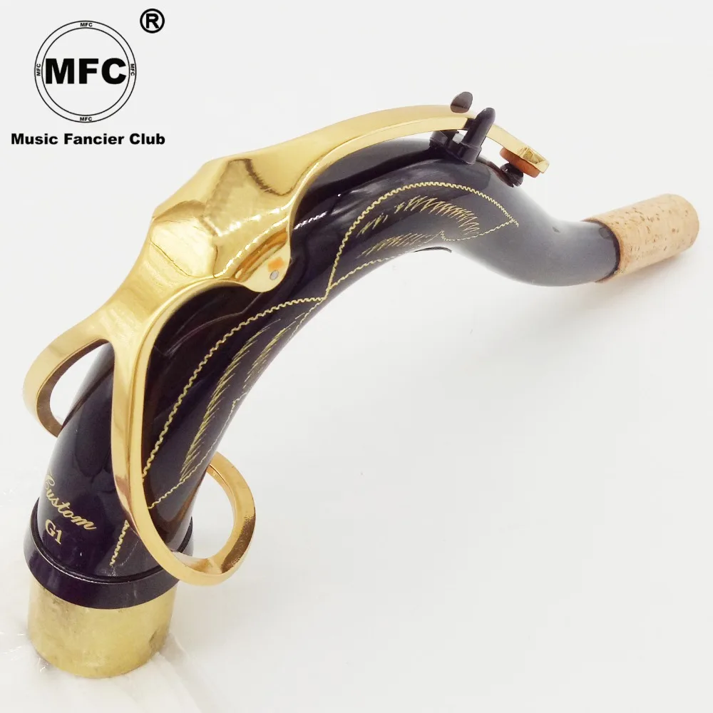 

Brand New Music fancier Club High Quality Professional Tenor Saxophone Neck Brass Black Lacquer Tenor Sax Neck