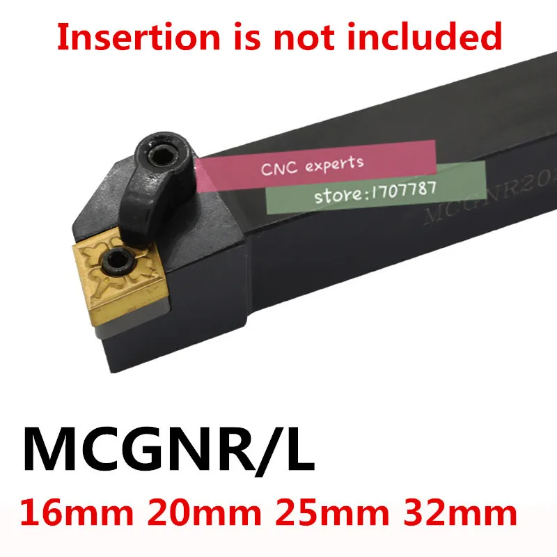 

1PCS MCGNR1616H12 MCGNR2020K12 MCGNR2525M12 MCGNR3232P12 MCGNR3232P16 MCGNL CNC Metal lathe tools machine turning external tool