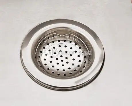 Kitchen Basin Drain Dopant Sink Waste Strainer Basket Leach Plug Stainless Steel