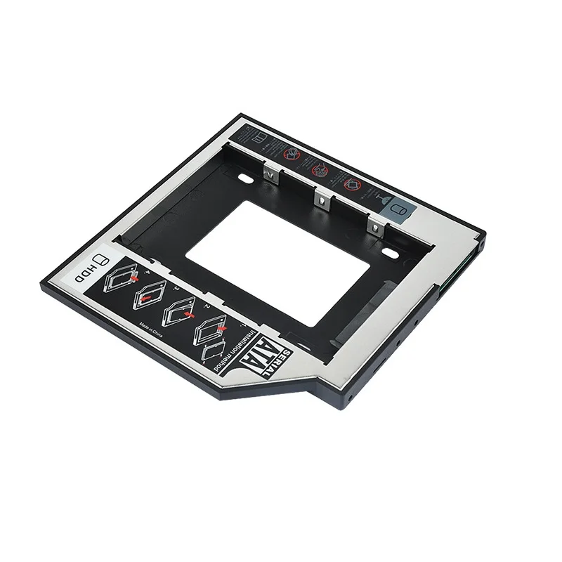 Aluminum 2.5" Internal SSD 9.5mm Hard Disk Caddy Tray Enclosure for Laptop Notebook Mac Book