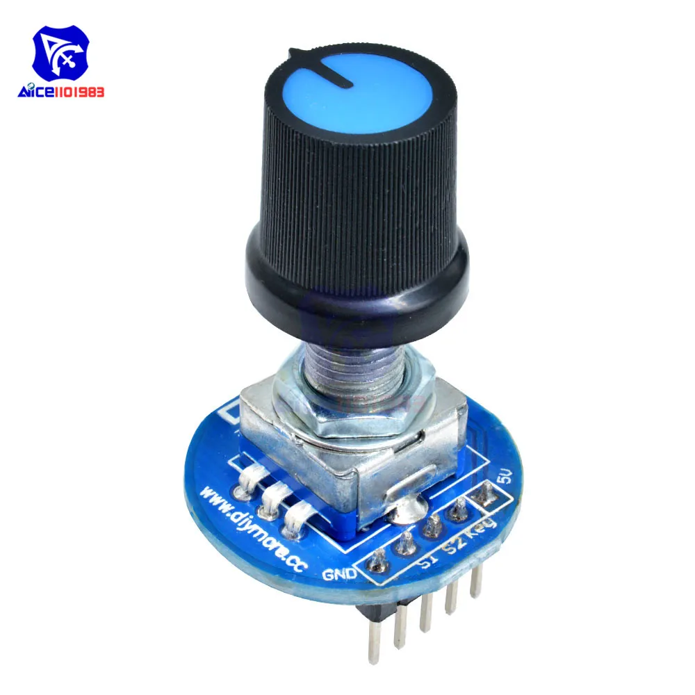 Rotary Encoder Module 5V Brick Sensor Development Round Audio Rotating Potentiometer Knob Cap for Arduino