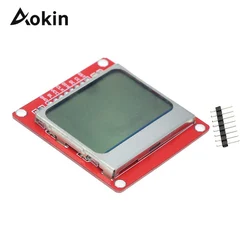 스마트 전자 84*48 84x84 lcd 디스플레이 모듈 모니터 흰색 백라이트 어댑터 pcb 노키아 5110 화면 arduino 들어