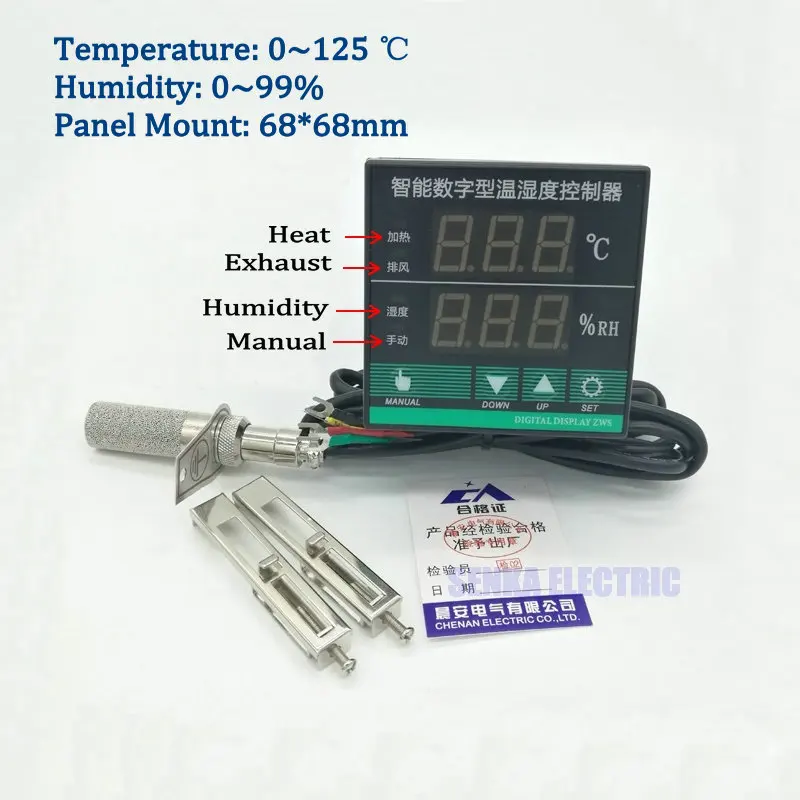 Digital Intelligent Oven/Switchgear Temperature and Humidity Controller with Sensor