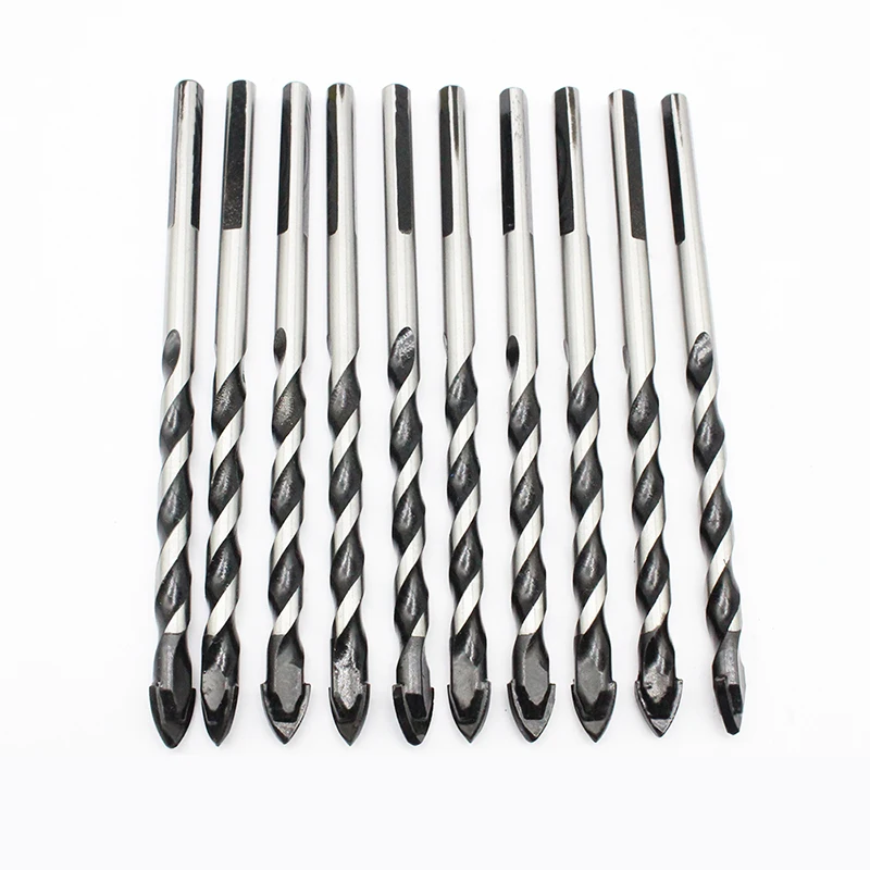 Carburo di tungsteno Bit Twist Drill 6mm 8mm 10mm 12mm Piastrelle Massoneria Foratura Punte per Piastrelle ceramica ement da parete