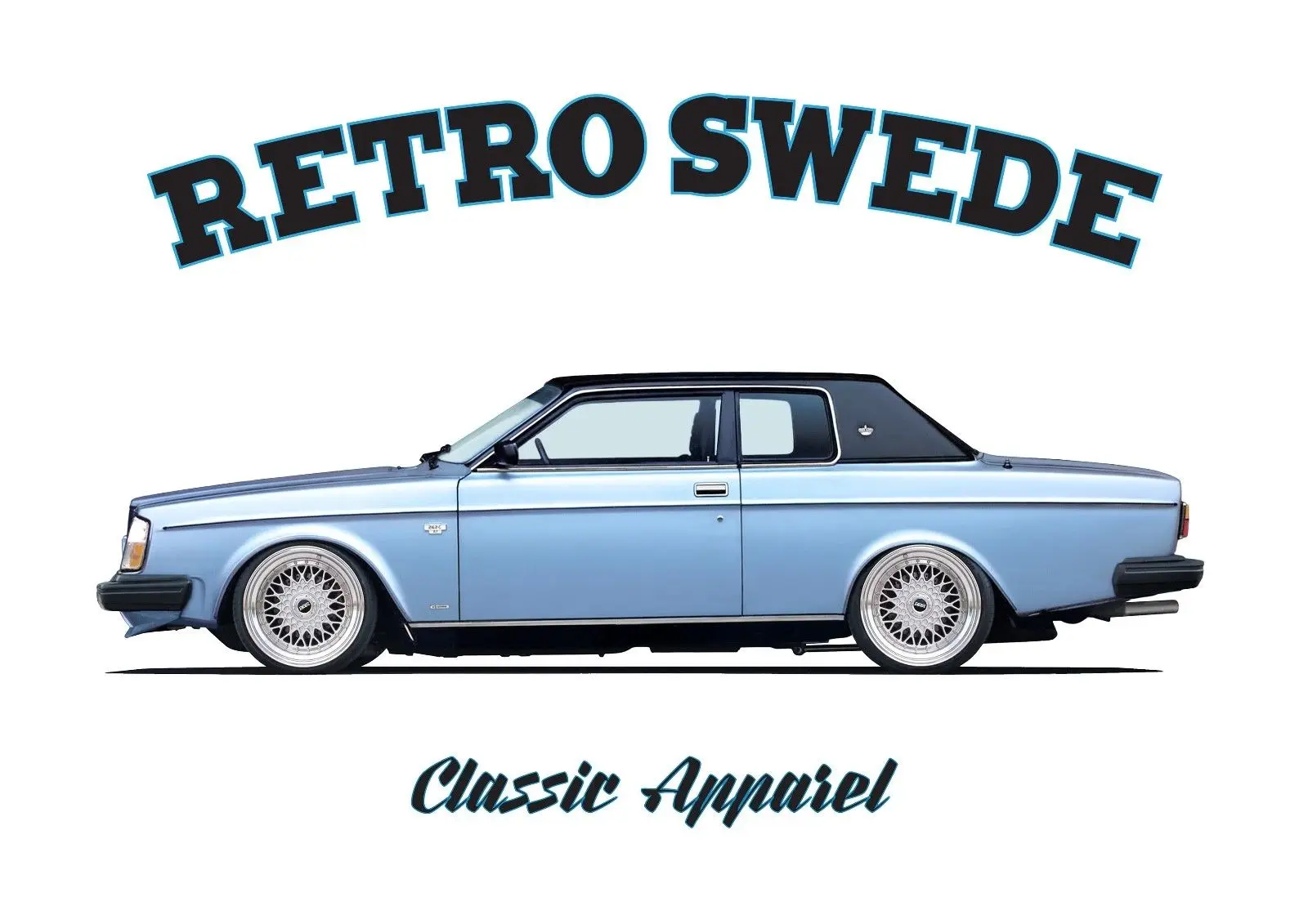 Short Sleeves 100% Cotton Classic Swedish Car Fans 262C Bertone T-Shirt. Retro Swede.  Car. Swedish. Modified.Skate Tshirt