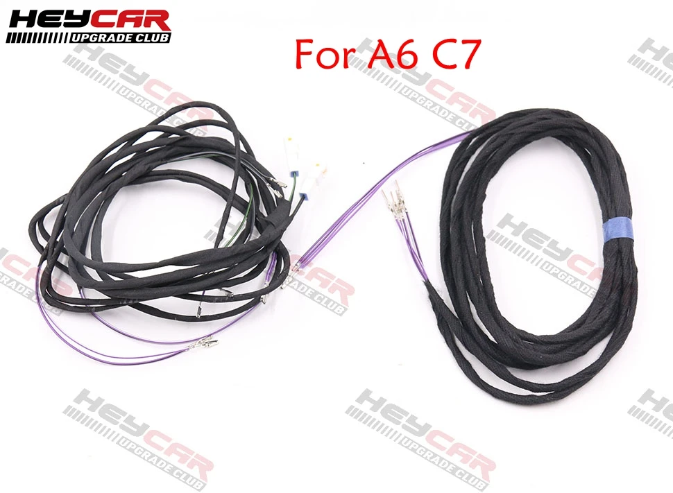 Antiglare Anti-glare Dimming Outside Rear View Side Mirror Glass Wire Cable Harness For Audi A6 C7