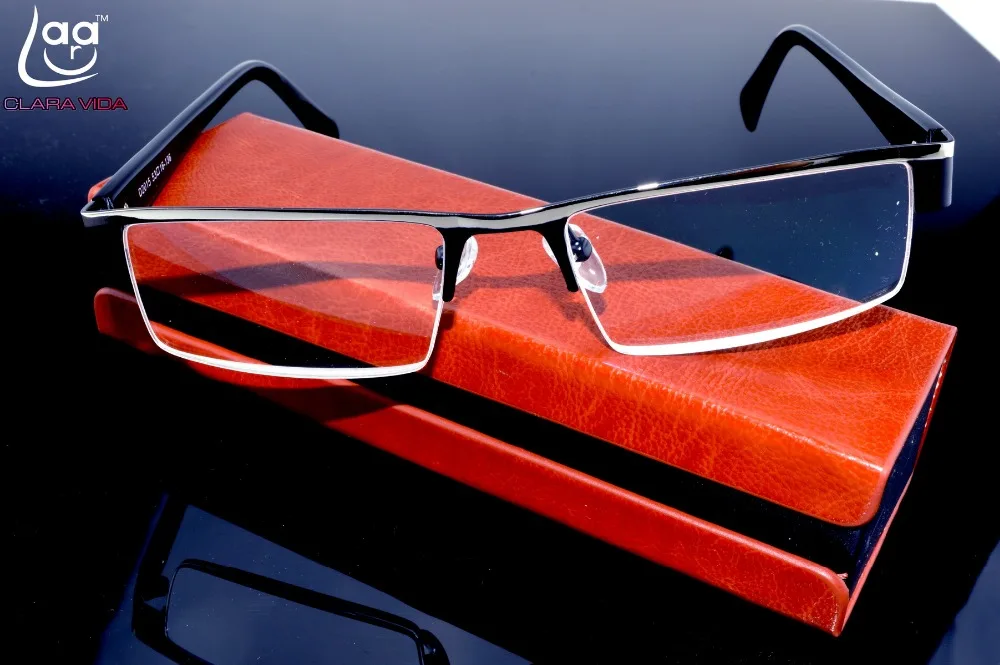 Clara Vida Men Titanium Non Spherical 12 Layer Coated Lenses Reading Glasses+1.0 +1.5 +2.0 +2.5 +3.0 +3.5+4.0
