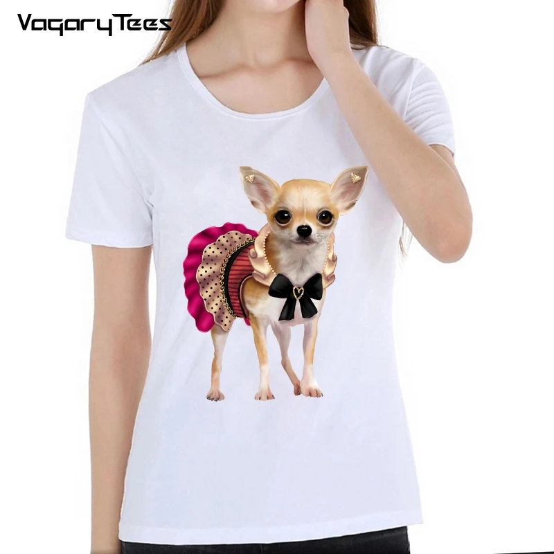 

There's Advantages to Being Cute T Shirt Women Chihuahua lovers print TShirt funny dog design lovely girl t-shirt Tees