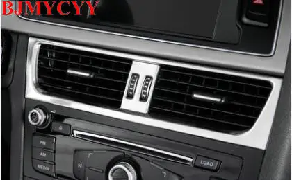 BJMYCYY Stainless steel decoration frame in the central outlet of the car for Audi A4L A5 09-16