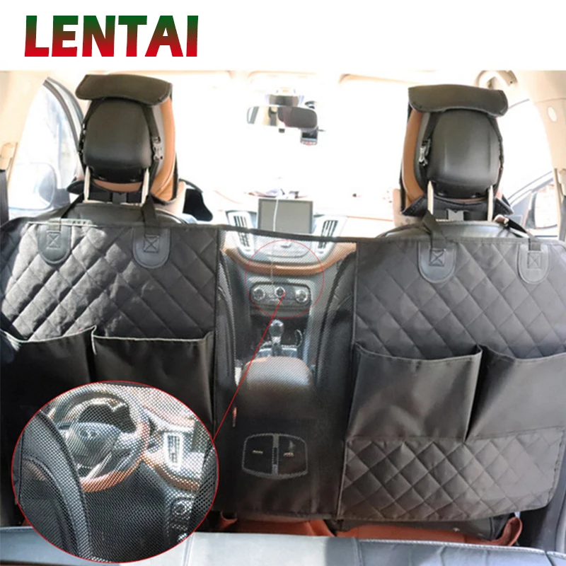 LENTAI For Audi a3 a4 b6 b8 a6 b7 c5 c6 a5Ssangyong Land Rover Car Seat Back Protector Cover Dog Cat Anti Kick Mat Storage Bag 