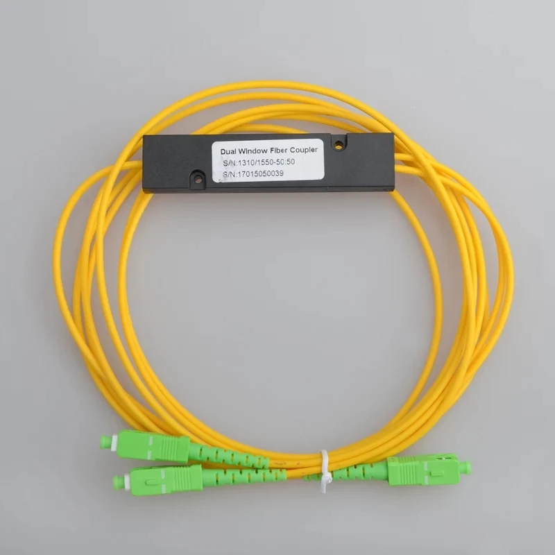 Splitter FBT 8pcs SC/APC Kotak Abs jendela ganda rasio 30/70 90/10 80/20 optical fused coupler untuk FTTH 1310/1550nm pengiriman gratis