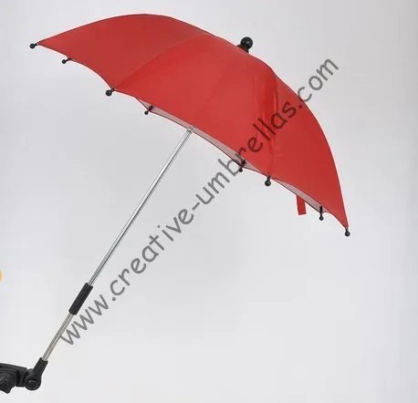 

Clamp,UV protecting,Baby stroller umbrella,baby car umbrellas,three in one,8mm steel shaft and fiberglass ribs,clip parasol