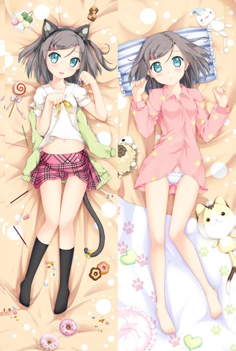 Hentai Ouji to Warawanai Neko loli Japanese Anime Dakimakura Hugging Body Pillow Case Cover