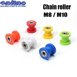 motorcycle 8mm 10mm colors  Chain Roller Tensioner Pulley wheel guide 125 XR CRF 50 KLX110 Thumpstar Pit Pro Pit Dirt Bike