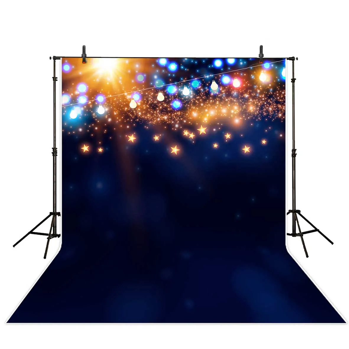 Allenjoy التصوير الفوتوغرافي الأزرق خلفية النجوم لمبات بوكيه استوديو التصوير خلفية استوديو خلفية الفينيل