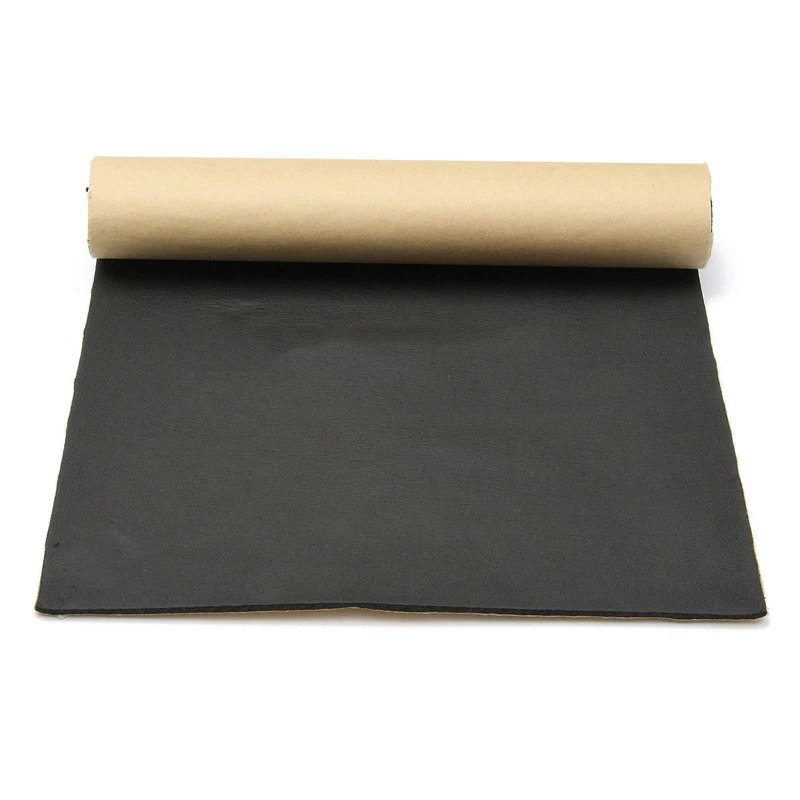 5mm Car Sound Proofing Deadening Van Boat Insulation Closed Cell Foam Heat Insulation Mat Door Roof Trunk Hood 30*50cm