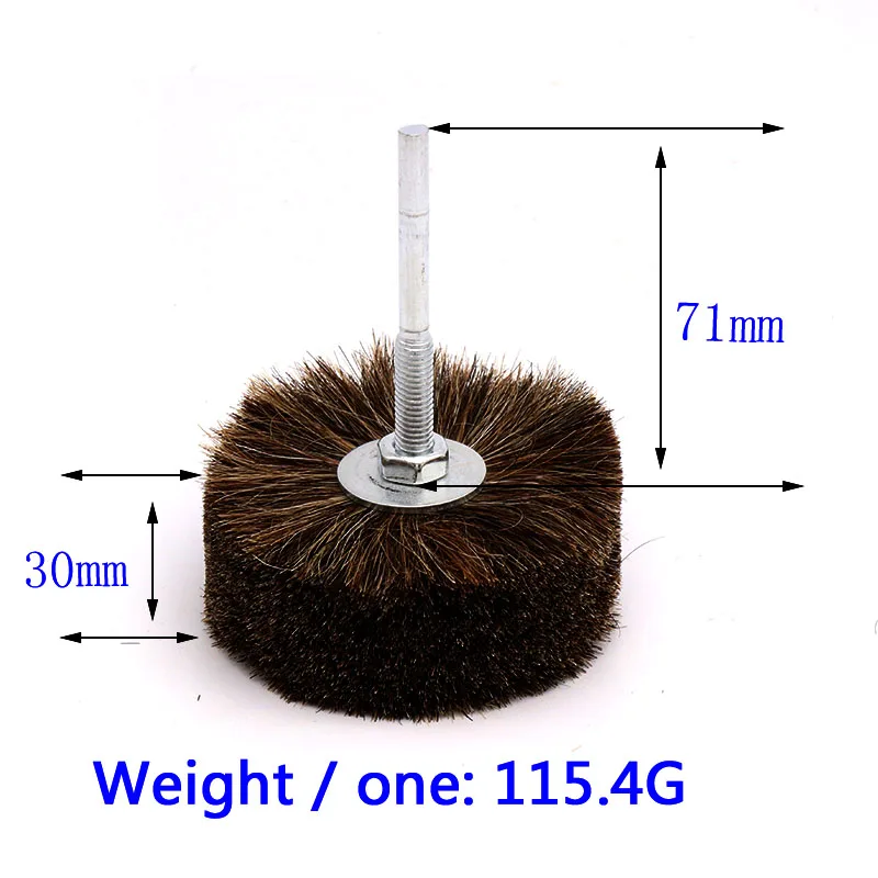 1pcs Fiber Wheel Sisal Fiber Brush Woodworking polishing Horsehair polishing Roller Abrasive for Electric Hand Drill Rotary Tool