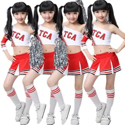 Children Competition Cheerleaders Girl School Team Uniforms KidS Kid Performance Costume Sets Girls Class Suit Girl School Suits