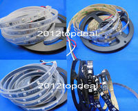 WS2811 5050 RGB LED Strip 1m/5M 150 300Leds Individual Addressable DC12V White/Black PCB, 2811 led strip Addressable Digital