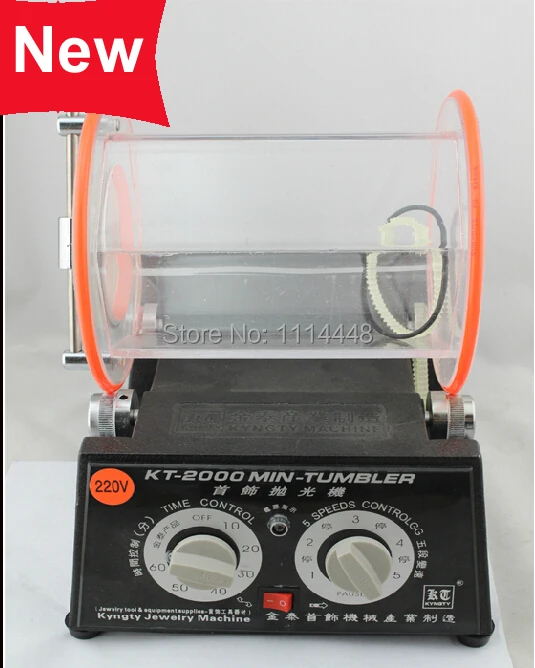 

.New 5Kg Mini Rotary Tumbler Jewelry Polisher & Finisher Polishing Machine