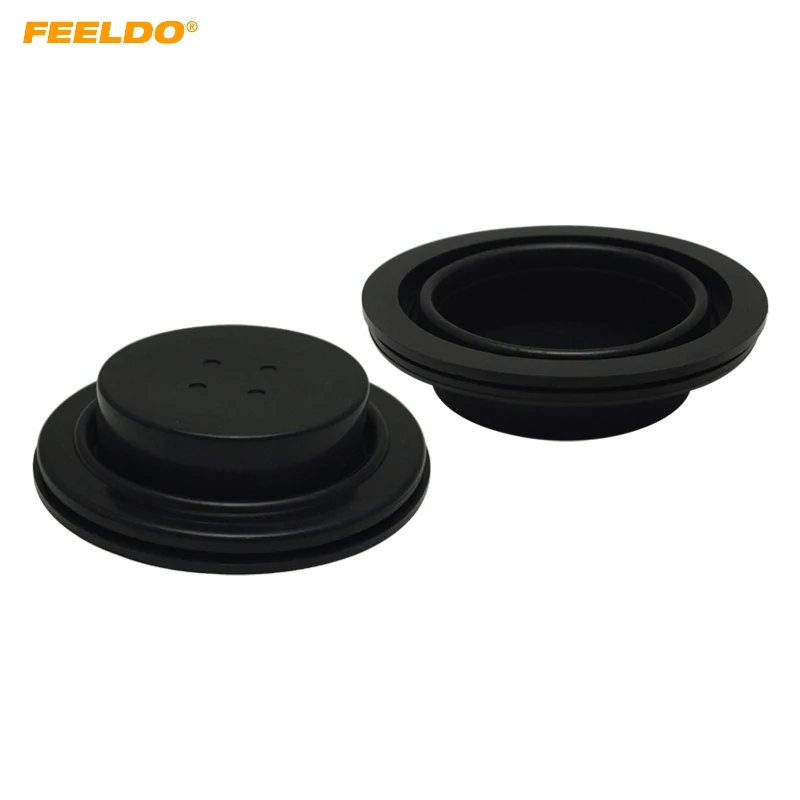 

FEELDO 2Pcs Waterproof Car HID LED Headlight Kit Dustproof Cover Rubber 45mm-80mm Sealing Headlamp Cap #5590