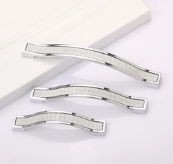 1PCS Modern Furniture Handles 96mm 128mm 160mm Kitchen Cabinet Drawer Door Handles Pulls Knobs Furniture Handles