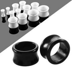 PAIR Acrylic Hollow Ear Tunnel Plugs Piercing Double Flared Earring Gauges Piercings 3mm-20mm For Unisex Jewelry