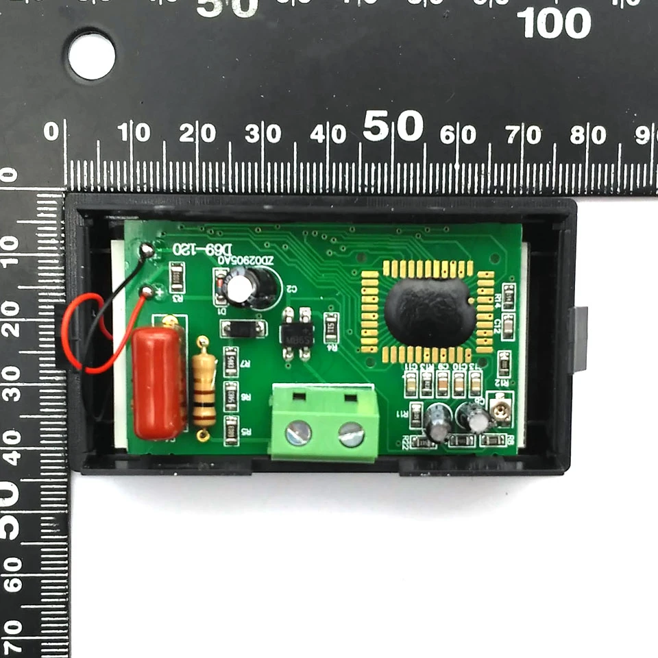 AC 80-500V 2-wire Digital Blue LCD Circuit Volt Panel Meter Voltmeter Monitor