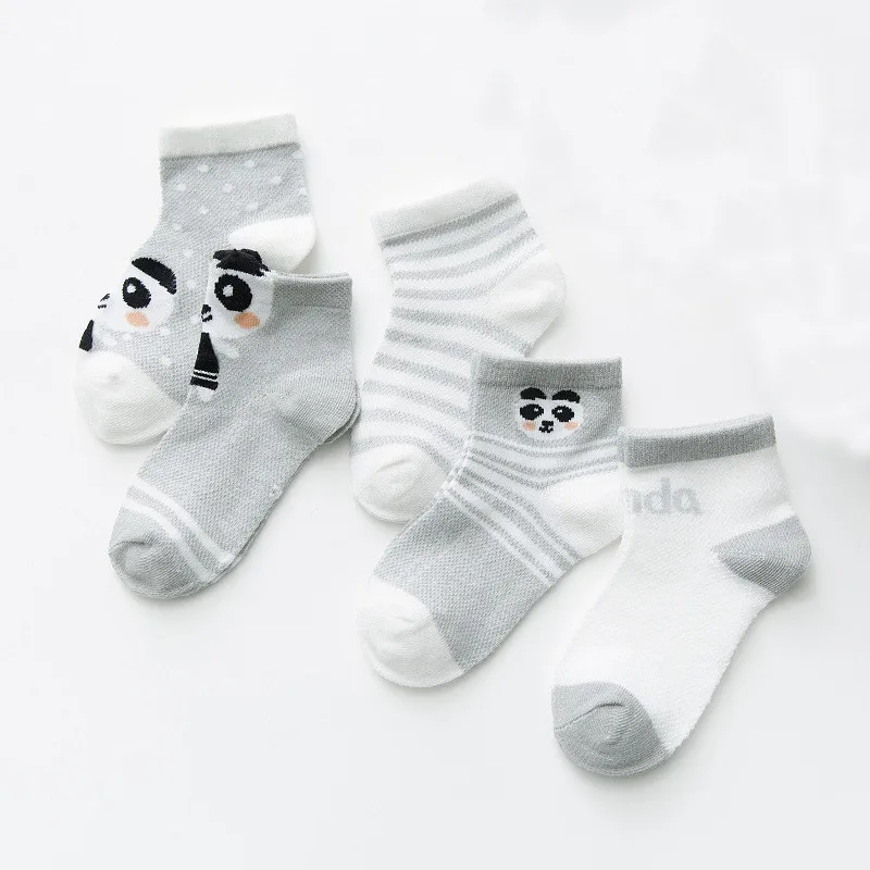 5Pairs/lot Infant Baby Socks Summer Thin Mesh Baby Socks for Girls Boy Cotton Newborn Toddler Socks Baby Clothes Accessories