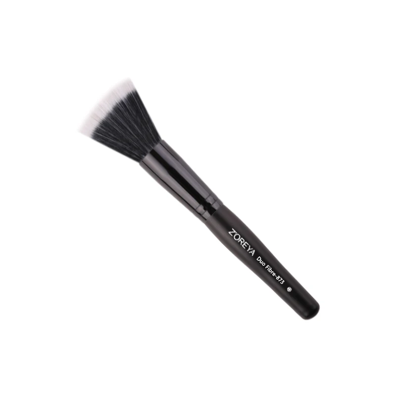 Zoreya Brand 1pcs Bristle Duo Fiber Make up Brush  Full Size Powder Brush Skin Care Black makeup brush tool